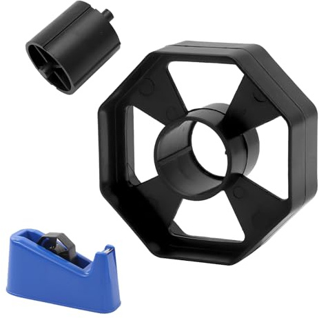 Replacement Tape Dispenser Wheel Black Durable Tape Dispenser Core and Wheel Sellotape Dispenser Wheel Desktop Black Durable Replacement Part 25mm Cellotape Dispenser for Shop Office School