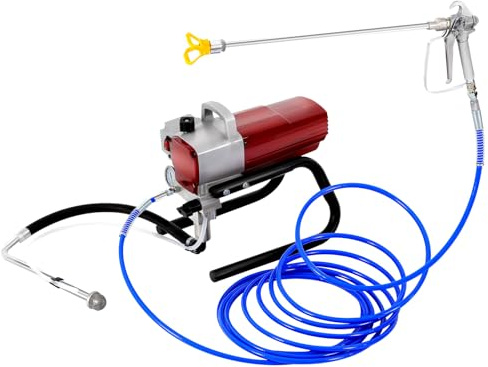 Sistema de pulverización de pintura Airless de 1800 W, pulverizador de pintura eléctrica de 220 V, con manguera de alta presión de 13 m, caudal máximo de 1,8 l/min, pistola pulverizadora para