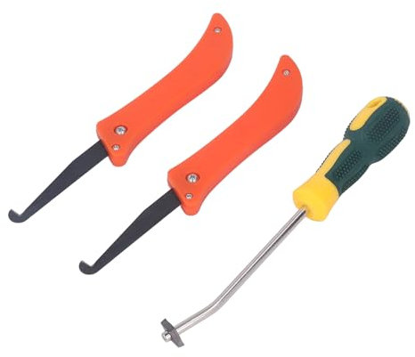 Grout Removal Tool, Ergonomic Saw and 8 Blades Tile Joint Cleaning Scraper Caulking Tools Hand Kit Cleaner, Scrubber Brush, Widely Used for Cleaning Joint in Ceramic Tile Floors,