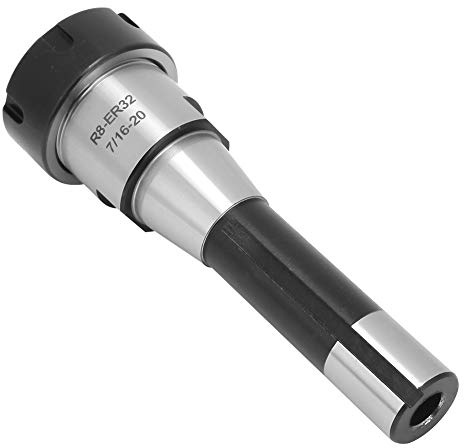 R8 ER32 Collet Chuck Holder for CNC Milling Machine with 6 pcs Spring Collets, Precision Tooling Set