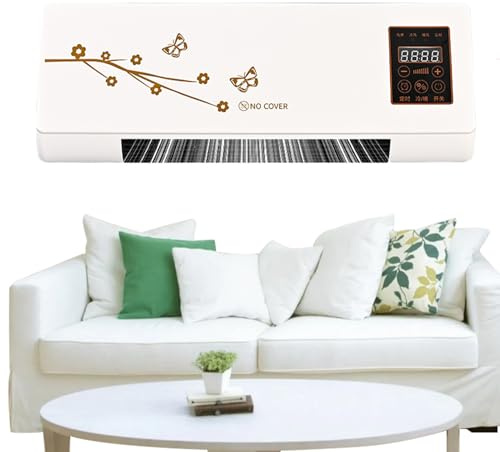 Aire Acondicionado de Pared | Unidades Portátiles para Estancias,Silencioso con Mando Frío Calor Temporizador 24 Horas para Interior Hogar Cocina Baño Todo el Año