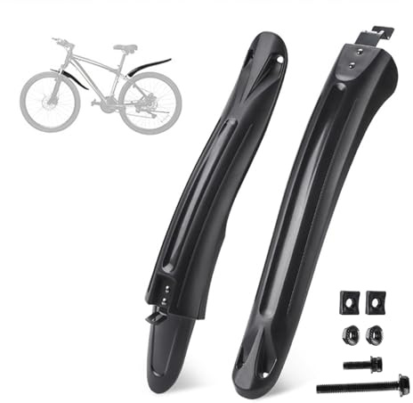 VODHXA Fahrrad Schutzblech Set für Cube Nuroad Race FE 2022, Einstellbar Vorne Hinten Mudguard Schutz für 24-29 Zoll MTB Rennrad, Spritzwasser Schmutz, Schnelle Demontage,A