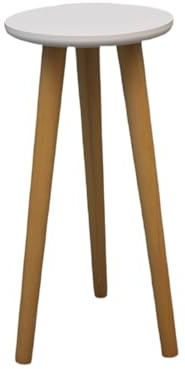 Supporto per piante per interni, rovere da 15,75 pollici, semplice scaffale per piante con gambe rotonde, presentazione floreale per balcone o soggiorno, ideale per piante in vaso, piante grasse o