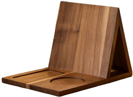 Support de livre en bois, organiseur multi-tailles, 21 x 27 x 19 cm, support de lecture en bois, support de lecture facile d'accès, pour décoration d'intérieur, chambre à coucher, salon