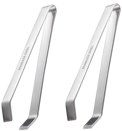 CYDZSRA Pinzette per lische di pesce, pinze in acciaio Per inox, punta piatta, pinzette manuali di precisione per aglio, utensili da cucina, gadget efficienti, per lische pesce, pinze in acciaio Per
