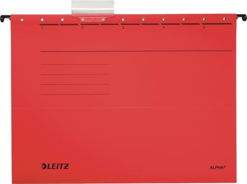 Leitz Hängemappe Alpha 250g/qm Karton rot VE=5 Stück
