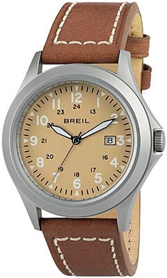 Breil Orologio UOMO ARMY quadrante MONO-COLORE VERDE movimento SOLO TEMPO - 3 LANCETTE QUARZO e CINTURINO PELLE DI VITELLO MARRONE TW1480