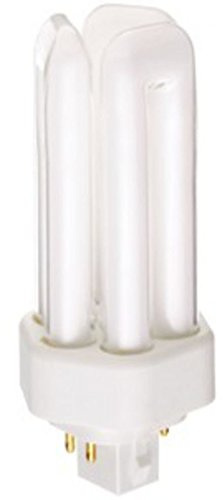 Sylvania 20877 (4-Pack) CF18DT/E/IN/835/ECO 18-Watt Triple Tube Compact Fluorescent Light Bulb, 3500K, 1164 Lumens, 82 CRI, T4 Shape, 4-Pin GX24q-2 Base
