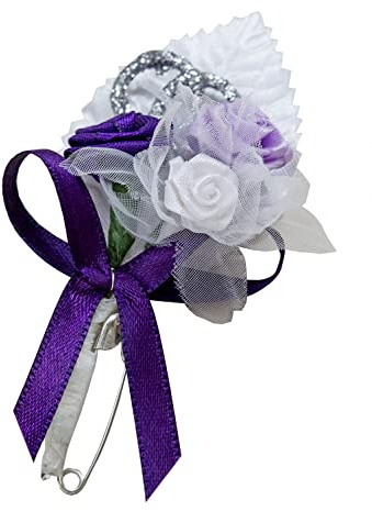 10 x Hochzeitsanstecker Gästeanstecker Anstecker Hochzeit AS0015 lila
