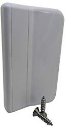 beschlagswelt ott Balkontürgriff Anziehgriff mit Schrauben weiß 539302