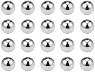 sourcing map 50 Stück Stahlkugeln 4.5mm Massiver Chromstahl G10-Präzision Kugeln für Kugellager