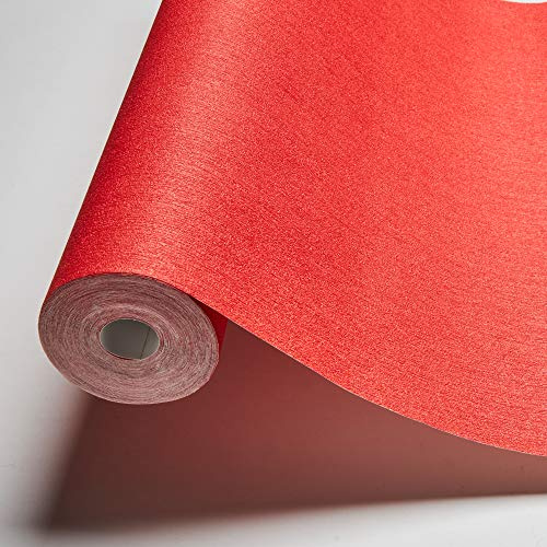 Architects Paper KARL LAGERFELD - Vliestapete einfarbig - Luxustapete 10,05m x 0,53m - Designertapete Made in Germany - rot 378866 3788-66