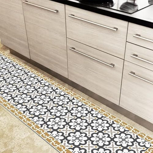 99 Déco - Tapis antidérapant en Vinyle intérieur et extérieur - 50 x 120 cm - Multicolore - Cassandre