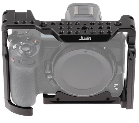 Z6 Z7 II Cage, Hersmay Aluminium DSLR Camera Cage Kamerakäfig für Nikon Z5/ Z6/ Z7/ Z6II/ Z7II Kamera Video Rig