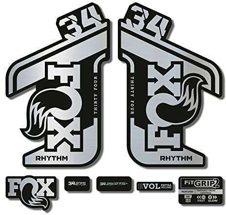 Aufkleber kompatibel mit Fox 34 Rhythm 2021 Fahrradgabel