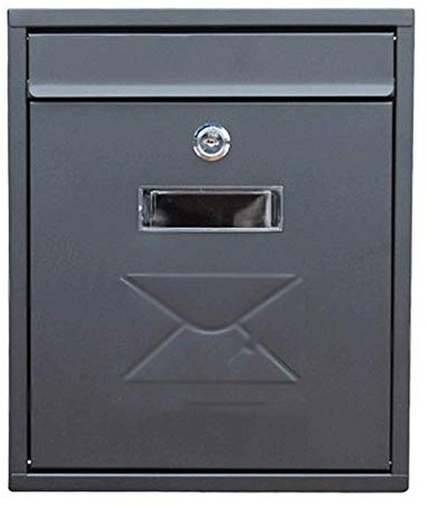 Paquete Buzón de Pared para Entrega en Porche Buzón con Bloqueo Vertical Buzón Moderno Se Adapta a Paquetes Medianos Pequeños Montaje en Pared Vertical o Independiente, PIBM