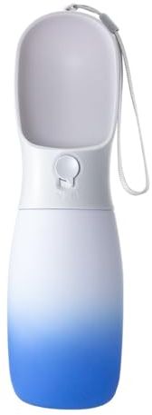 Bouteille d'eau pour Chien Portable,Gourde Bouteille Gamelle d'eau de Voyage 500ml pour Chien avec 100g Bouteille, pour Extérieur, Camping, Voyage (SP-5)