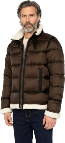 Doudoune homme Schott Ref 64100 Marron - Marron - L
