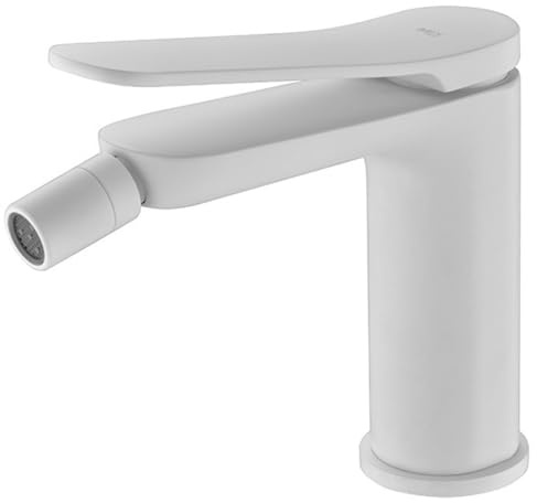 IMEX - Robinet Bidet | Robinet mitigeur Bide | Robinet de bidet avec mélangeur d'eau chaude et froide | Robinetterie Bidet | Installation facile | Série Danemark | Blanc mat