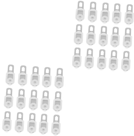 WHAMVOX 100piezas Rieles De Cortina Deslizantes De Inoxidable Soporte Resistente Para Cortinas Fácil Instalación y Uso Conectores Duraderos