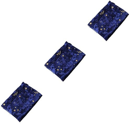 HOODANCOS 3stücke Buchumschlag Stoffhülle Für Notizbücher Eleganter Buchschutz Dekorative Buchhülle Mit Stern-mond-muster Schützt Vor Schmutz Und Beschädigungen Für Schüler Und