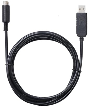 Hwmsza Sil~con Labs CP2102 USB RS232 to MI-N Din 8P Adapter Serial Communications Cable for Alic-t Mass Flow Meters and Controllers(1m)