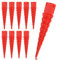10pcs Wood Anchors for Screws, Plastic Wood Anchor Stripped Screw Hole Repair Fixing Stripped Screw Holes for #2 to #16 Wood Screws Holes from Stripped to Gripped (Red)