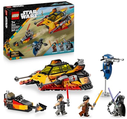 LEGO Star Wars Speeder de Nieve Force Burner - Juguete de Construcción con 3 Minifiguras con Espadas Láser y Moto de Juguete - Regalo para Niños de 7+ Años y Fans de Reconstruye la Galaxia 75414