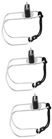 Kisangel 3 Piezas Soporte de de Vida Titulares Cohete Soporte de Varilla Paseo en SOGA Bote Soporte para aro Salvavidas Soporte para Aros Salvavidas para el plastico