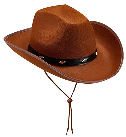 Western-Cowboyhut für Damen und Herren, klassischer Fedora-Hut mit breiter Krempe und Schnallengürtelpink Cowboy hat