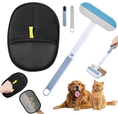 LTFIOON Togli Peli Animali, 3 in 1 Spazzola Rimuove Peli Animali, Spazzola per Peli di Cani e Gatti, Spazzola per Rimuovere per Letti, Divani, Tiragraffi e Vestiti