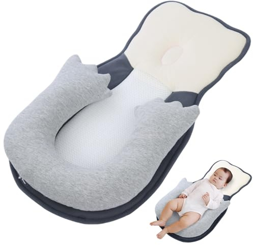 Almohada de cuña para bebés para recién Nacidos, Almohada ergonómica Anti reflujo recién Nacido, Resistente a la Seguridad y Deslizamiento, Adecuada para Alimentar a Las Botellas, Dormir, amamantar