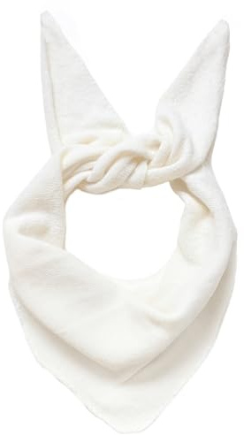 irisaa Damen kleine Dreieckstuch, leichtes Halstuch Schal zum täglichen Tragen, 120 x 40 cm, Deckenschal Frühling Herbst für Frauen und Mädchen, Schal Farben 2020:Weiss