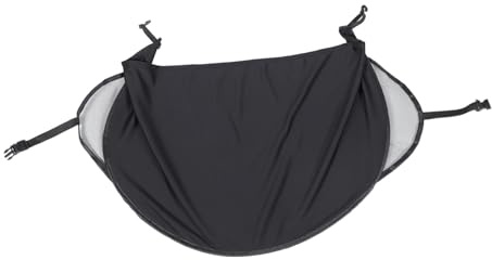 CONGARTENO Toldo para Cochecito de Spandex Negro Cubierta Protectora Solar Fácil Instalación y Resistente al Viento para Cochecitos y Sillas de Paseo