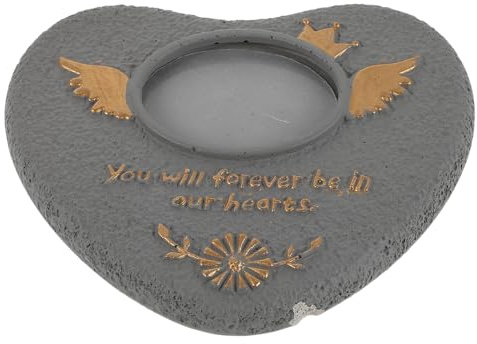 CORHAD Pierre Tombale pour Chien Extérieur en Pierre Grise, Petite Stèle Funéraire pour Animaux de Compagnie, Monument Commémoratif Résistant aux Intempéries pour Jardin, Plaque