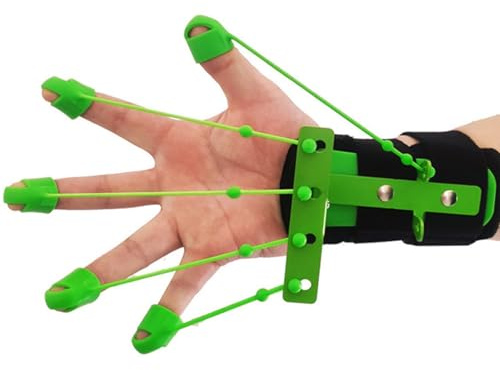 Generico Allenatore per La della Presa - Attrezzo per Esercizi per Le Mani in Silicone, Dispositivo per Allenamento 'avambraccio A 5 Dita, Rinforzatore per La Presa della Resistenza, Attrezzatura Fit