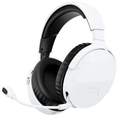 HyperX Cloud Stinger 3 Wireless PS | Bluetooth 5.2 and 2.4 GHz, Up to 80 Hours Battery, 50 mm Drivers, Microphone, White