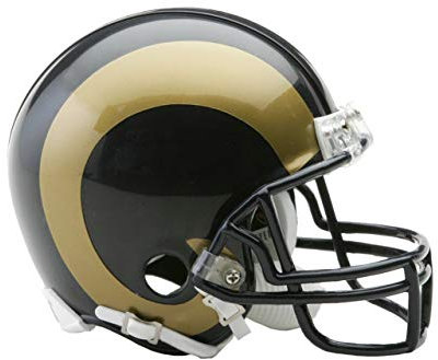 Riddell VSR4 Mini fotbollshjälm – St. Louis Rams 2000–2016