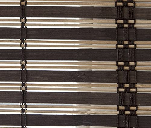 VERDELOOK Africa, Tapparella in Listelli di Bamboo, 120x250 cm, Marrone Scuro