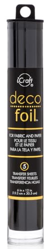 iCraft Deco folie 6 x 12 tum, svart