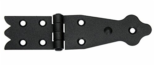Kistenband Kistenscharniere Truhenband 150 mm (60x90mm) Tischband Schwarz Pulverbeschichtung