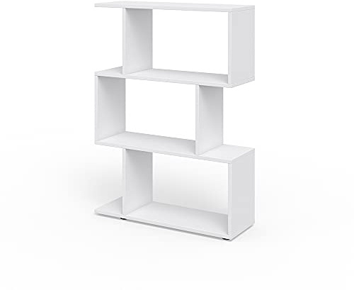 Vicco Raumteiler Levio, Weiß, 70 x 97.4 cm | zur flexiblen Raumaufteilung und beidseitigen Nutzung