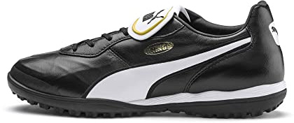 PUMA Unisex Adults' Sport Shoes KING TOP TT Soccer Shoes, PUMA BLACK-PUMA WHITE, 39