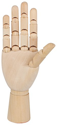 Larcele Hölzerne Menschliche Händ Gliederpuppe Modell Zeichnungs Modell Wohnkultur MSMX-04 (Rechte Hand, 12 Zoll)