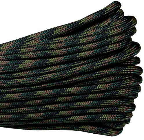 Atwood Paracord Taktische Schnur, 4 Nylonstränge, 275, Testgewicht 125 kg, Wald, 300 x 0,9 cm