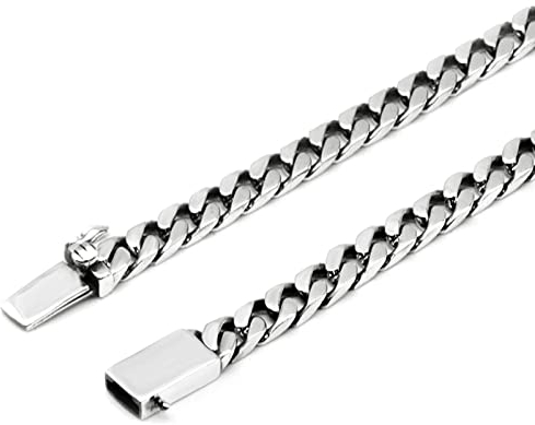 Beydodo Halskette Herren Silber 925 Echt, 6MM Panzerkette mit Steckschließe Hip Hop Männer Kette 70CM Silber Freundschaftskette Partnerkette