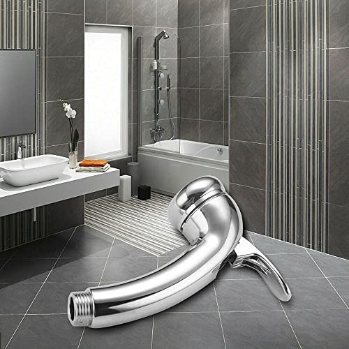 Pommeau de douche haute pression avec filetage 1,27 cm Chromé avec levier marche/arrêt Convient pour baignoires, bateaux, caravanes, camping-cars et salons de coiffure