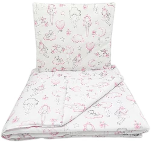 Baby Comfort sängkläder set påslakan (90 x 120 cm) + örngott (40 x 60 cm), kanin