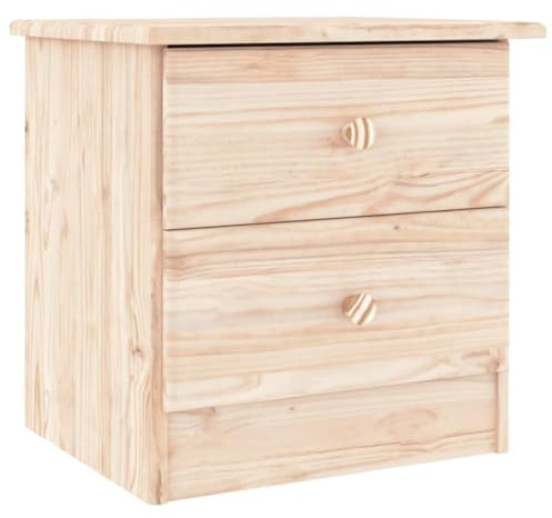 vidaXL Nachttisch ALTA Natur 41x35x41 cm Massivholz Kiefer