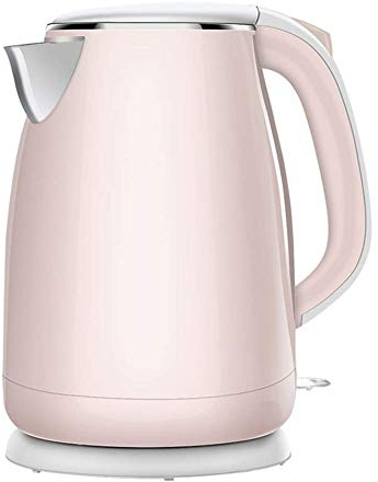 Bouilloires de voyage électriques, rapides et silencieuses, capacité de 1,8 L avec indicateur LED d'ébullition rapide gratuit, 1800 W avec base de pirouette sans fil à 360 degrés, finition en